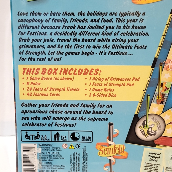 Seinfeld Festivus Board Game Aquarius New still in shrink wrap - Picture 3 of 4